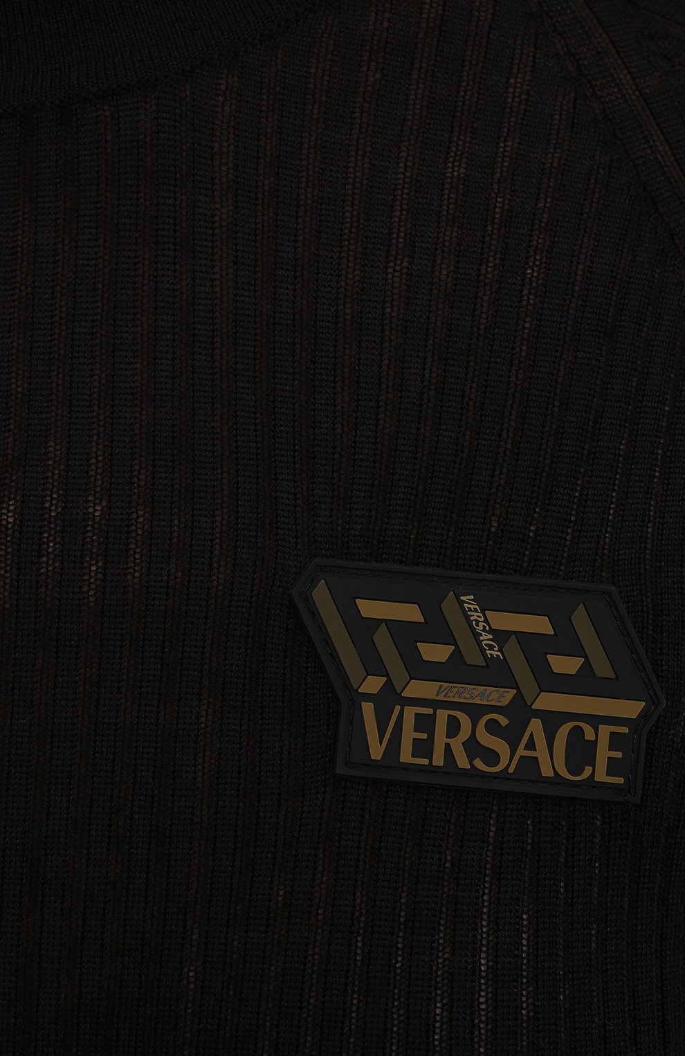 Шерстяная водолазка VERSACE черного цвета по цене 69350 руб., арт. 1002206/1A01684, фото 5 Шерстяная водолазка VERSACE, арт. 1002206/1A01684, фото 5