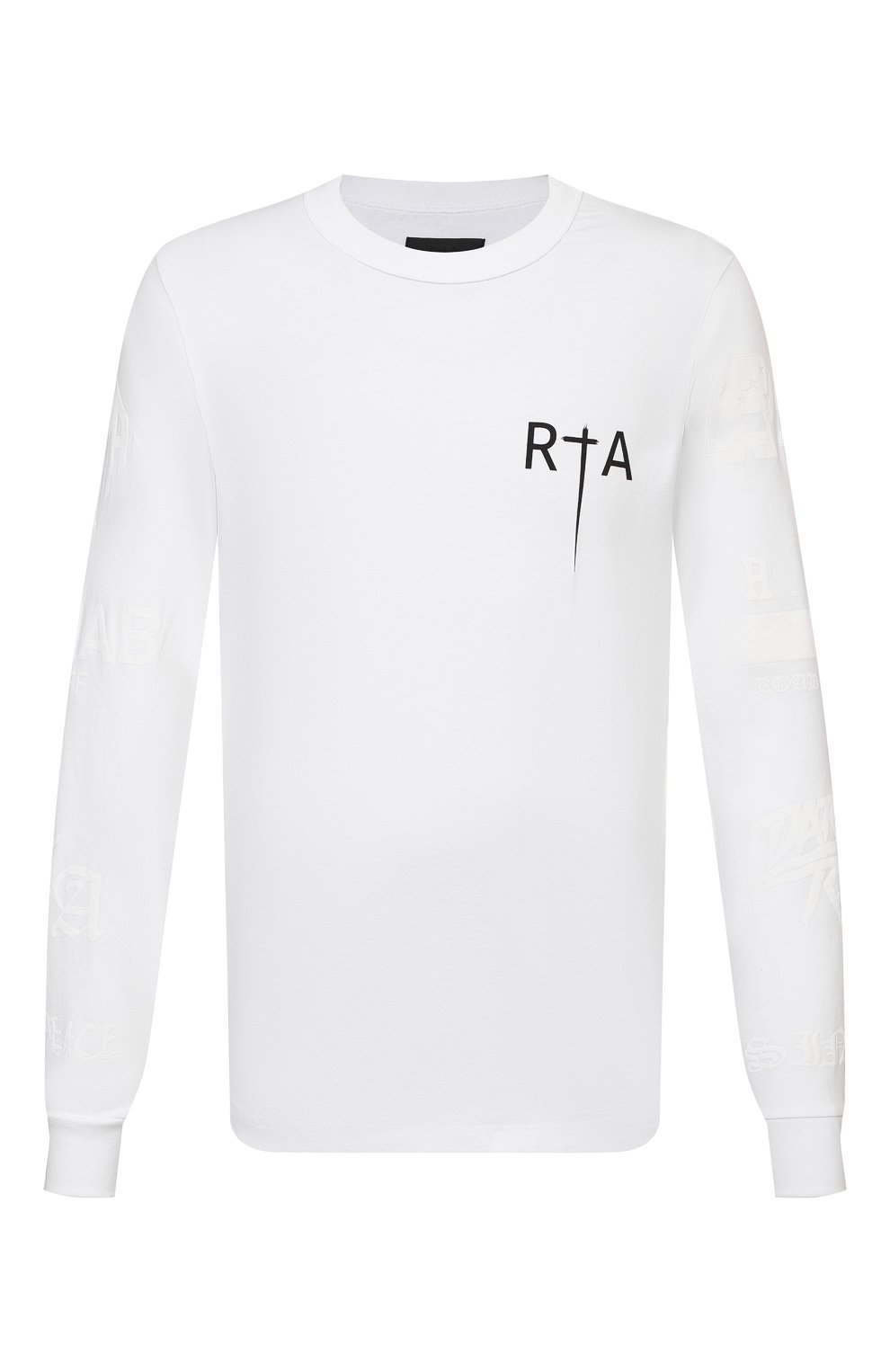 Хлопковый лонгслив RTA, арт. MF21-A094-7161WHTGT, фото 1