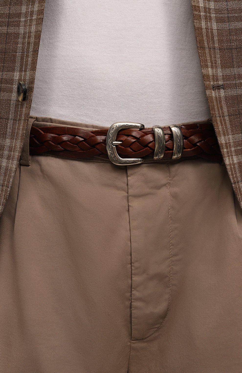 Кожаный ремень BRUNELLO CUCINELLI, арт. MAUTA348, фото 2