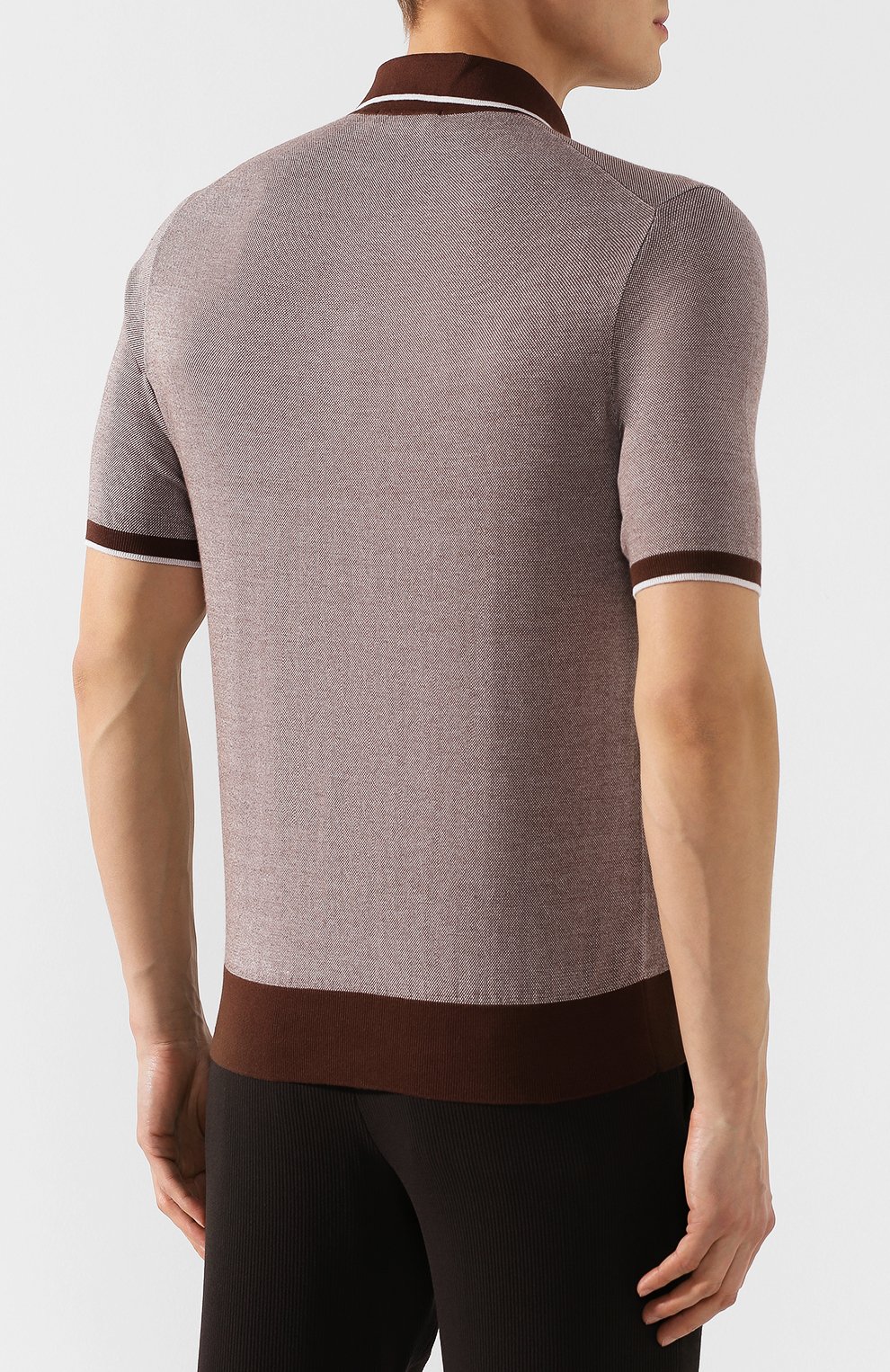 Поло из смеси хлопка и кашемира FIORONI, арт. MK20608C2, фото 4