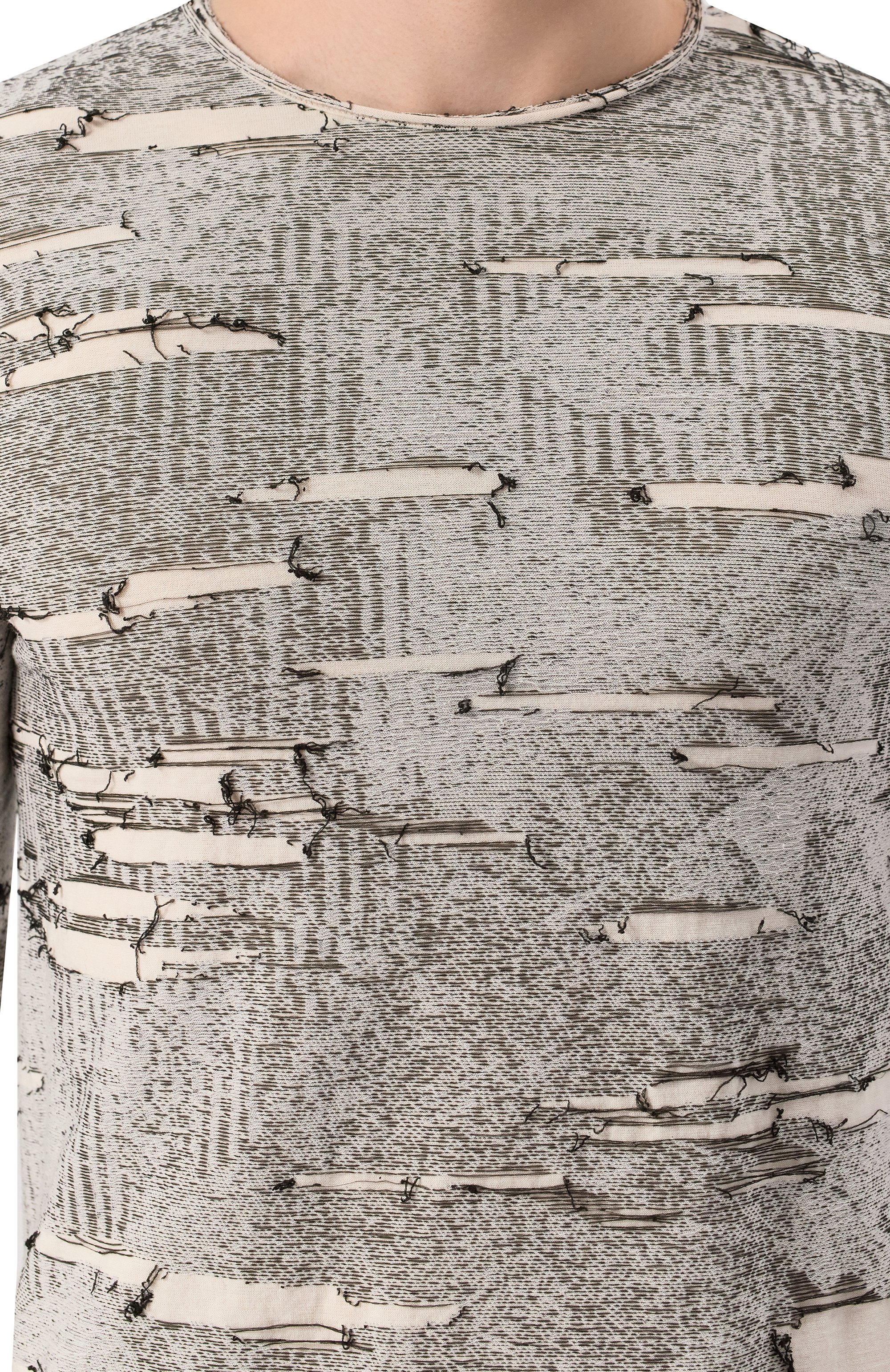 Хлопковый лонгслив DIESEL светло-серого цвета по цене 47700 руб., арт. A18119/0AFBV, фото 5 Хлопковый лонгслив DIESEL, арт. A18119/0AFBV, фото 5