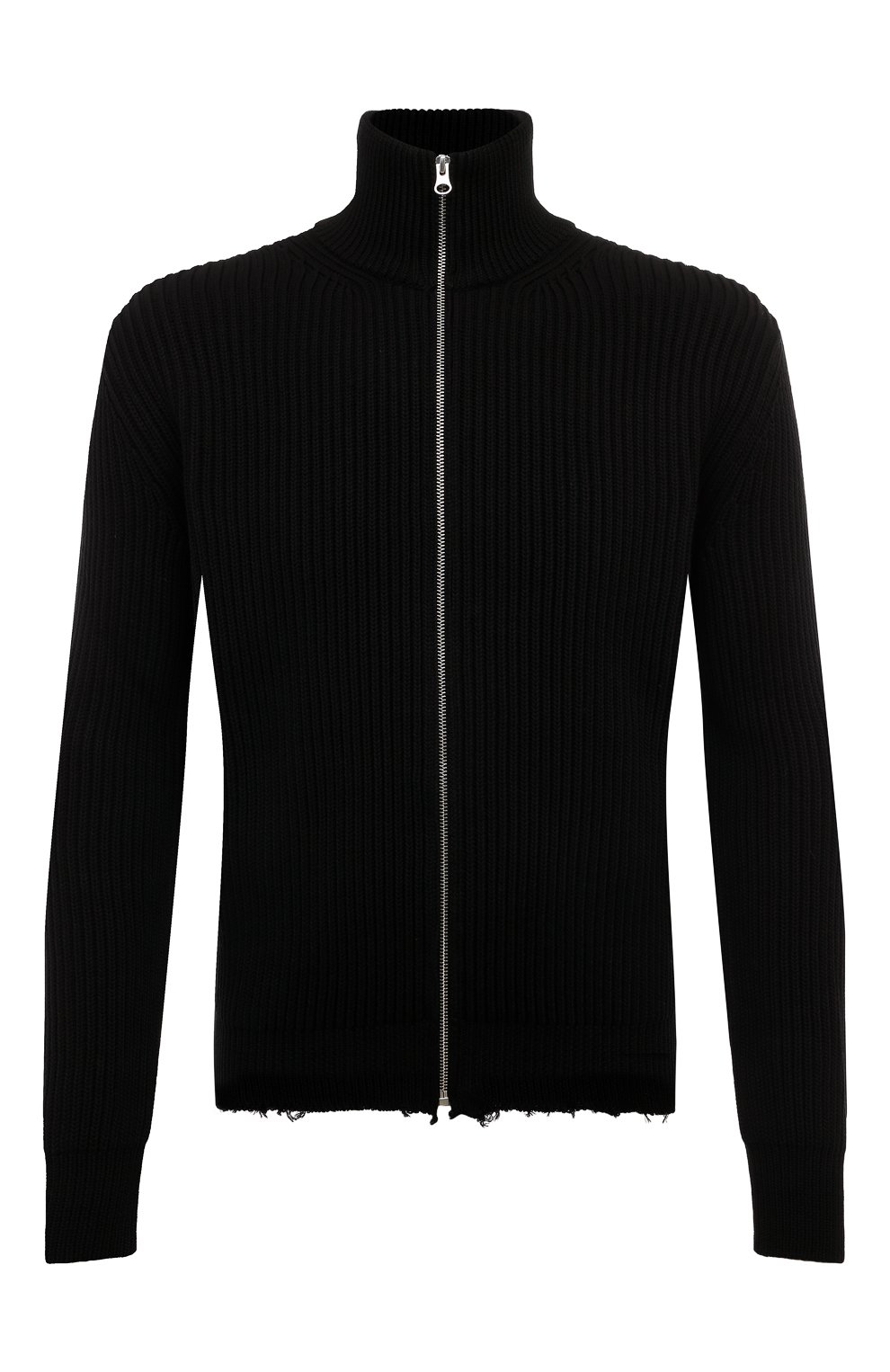 Хлопковый кардиган MM6 черного цвета по цене 84650 руб., арт. SH0AM0028/M13039, фото 1 Хлопковый кардиган MM6, арт. SH0AM0028/M13039, фото 1