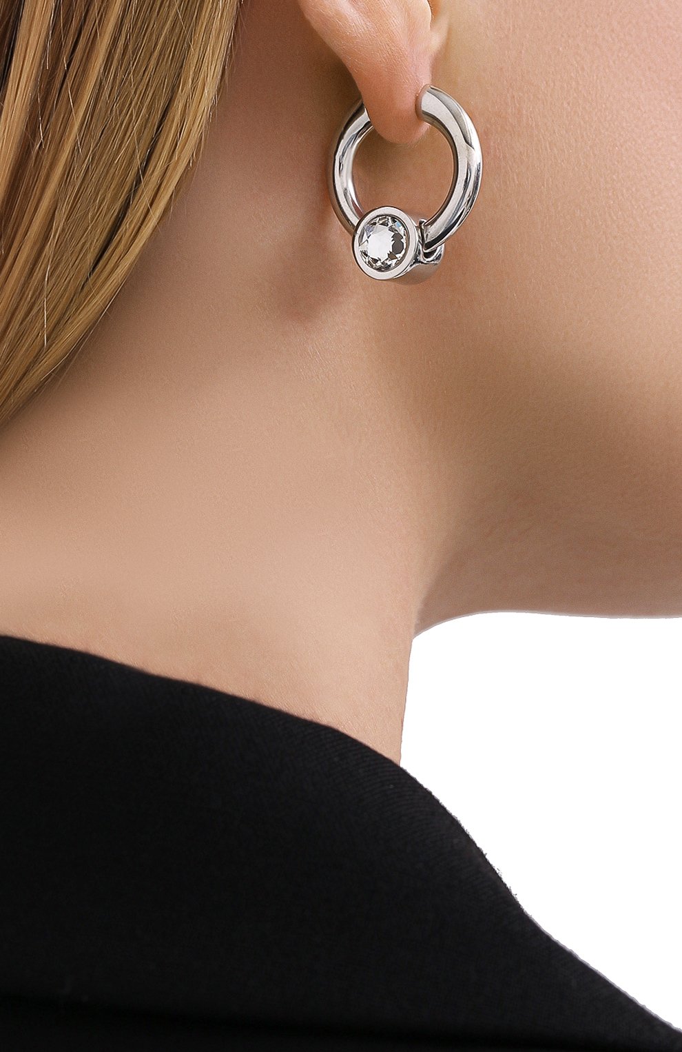 Серьги BALENCIAGA серебряного цвета по цене 59950 руб., арт. 624664/J841R, фото 2 Серьги BALENCIAGA, арт. 624664/J841R, фото 2