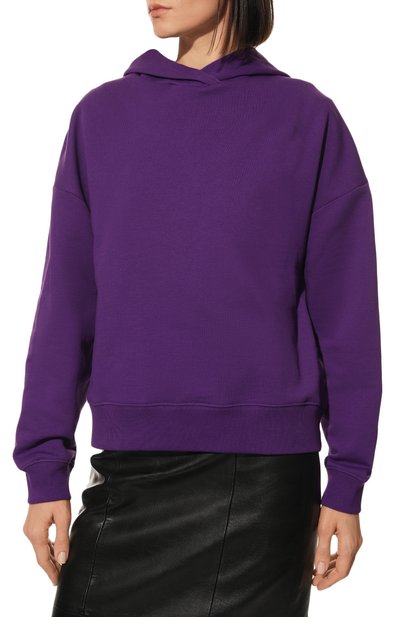 Хлопковое худи DRIES VAN NOTEN фиолетового цвета по цене 37400 руб., арт. 222-011142-5611, фото 3 Хлопковое худи DRIES VAN NOTEN, арт. 222-011142-5611, фото 3