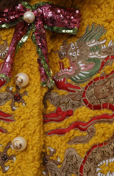 Шерстяное пальто GUCCI, арт. 472249/ZB404, фото 3