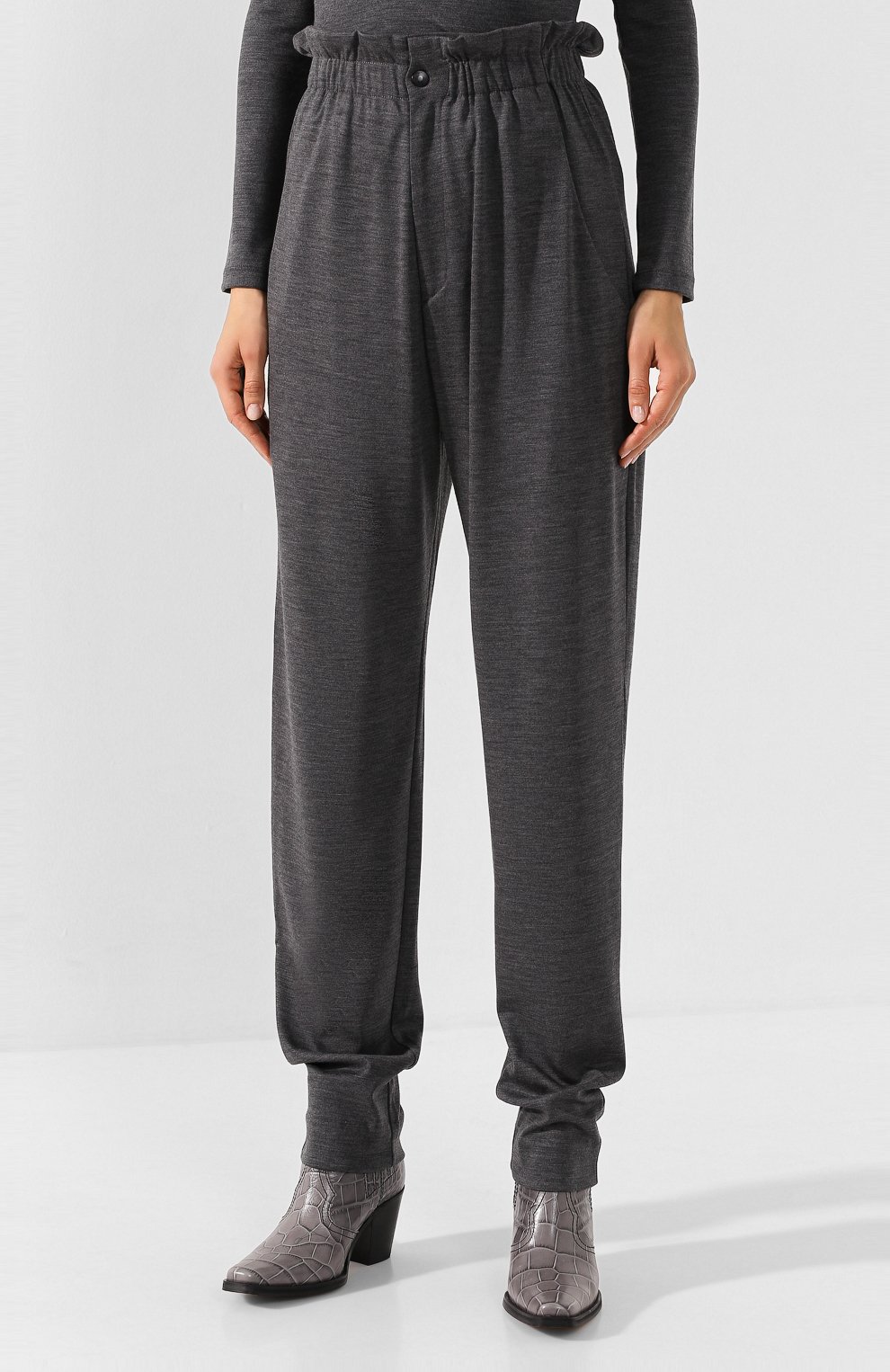Шерстяные брюки ISABEL MARANT, арт. PA1456-19H029I/DURNER, фото 3