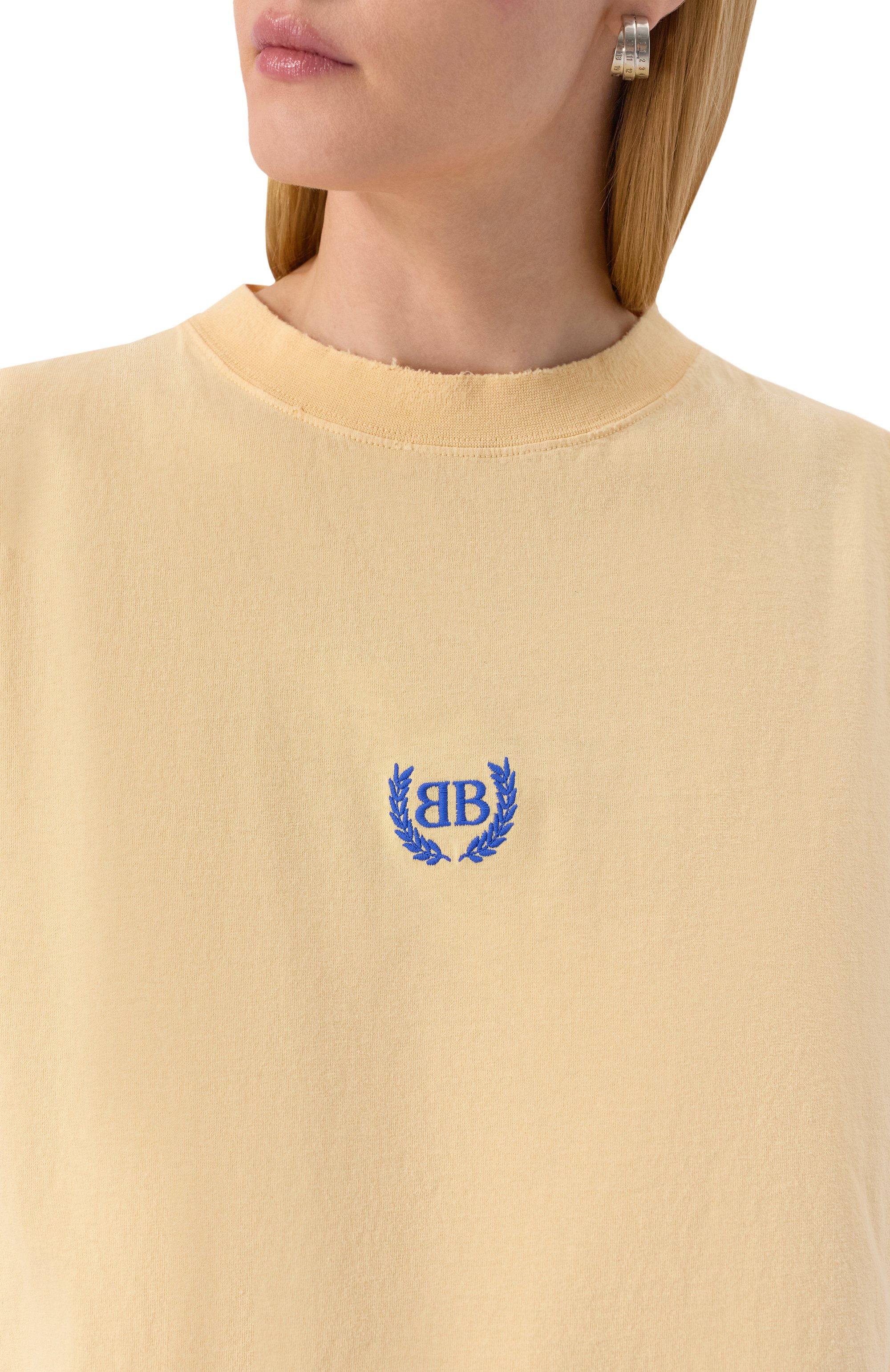 Хлопковая футболка BALENCIAGA, арт. 826344/TSVC9, фото 5