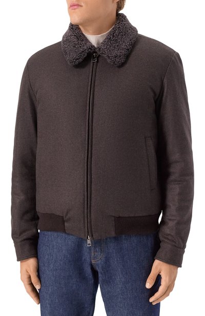 Бомбер с подкладкой из овчины ANDREA CAMPAGNA, арт. 25U411-VIT2S28X, фото 3