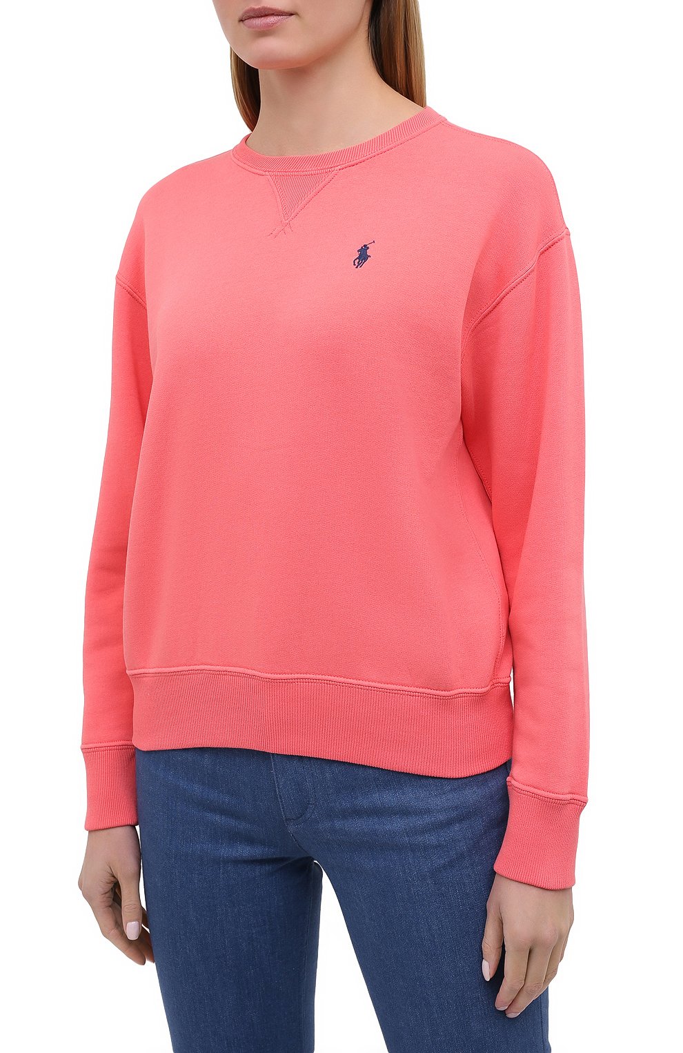 Хлопковый свитшот POLO RALPH LAUREN красного цвета по цене 17800 руб., арт. 211794395, фото 3 Хлопковый свитшот POLO RALPH LAUREN, арт. 211794395, фото 3