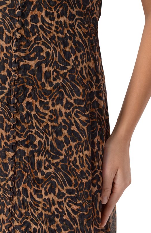 Платье из вискозы The Kooples FR0B31093K Леопардовый  FR0B31093K Фото 5