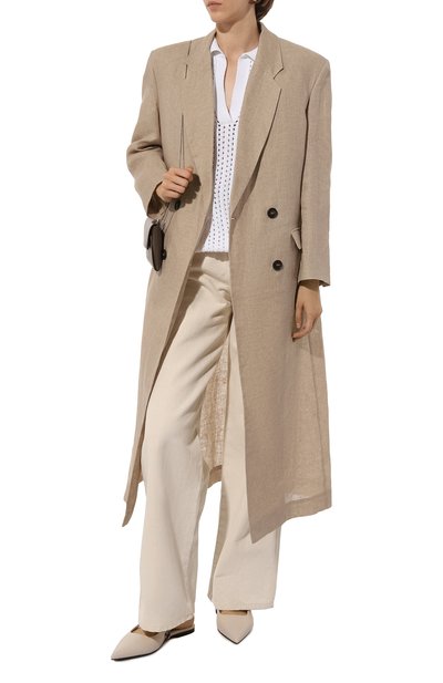 Женское льняное пальто BRUNELLO CUCINELLI, арт. MH5589705