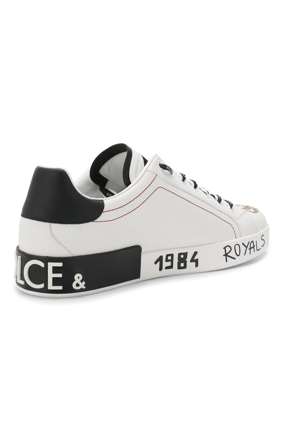 Кожаные кеды portofino DOLCE & GABBANA, арт. CS1587/AK160, фото 4