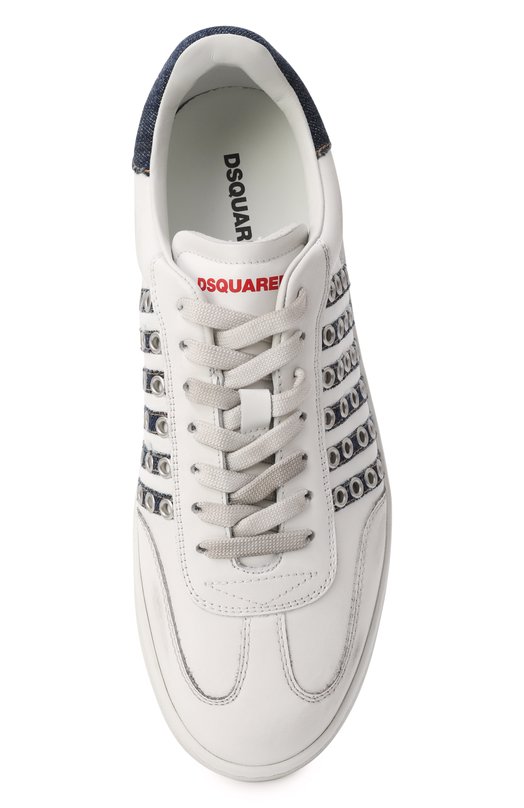 Комбинированные кеды Boxer Dsquared2 SNM0424 Белый  SNM0424 Фото 6