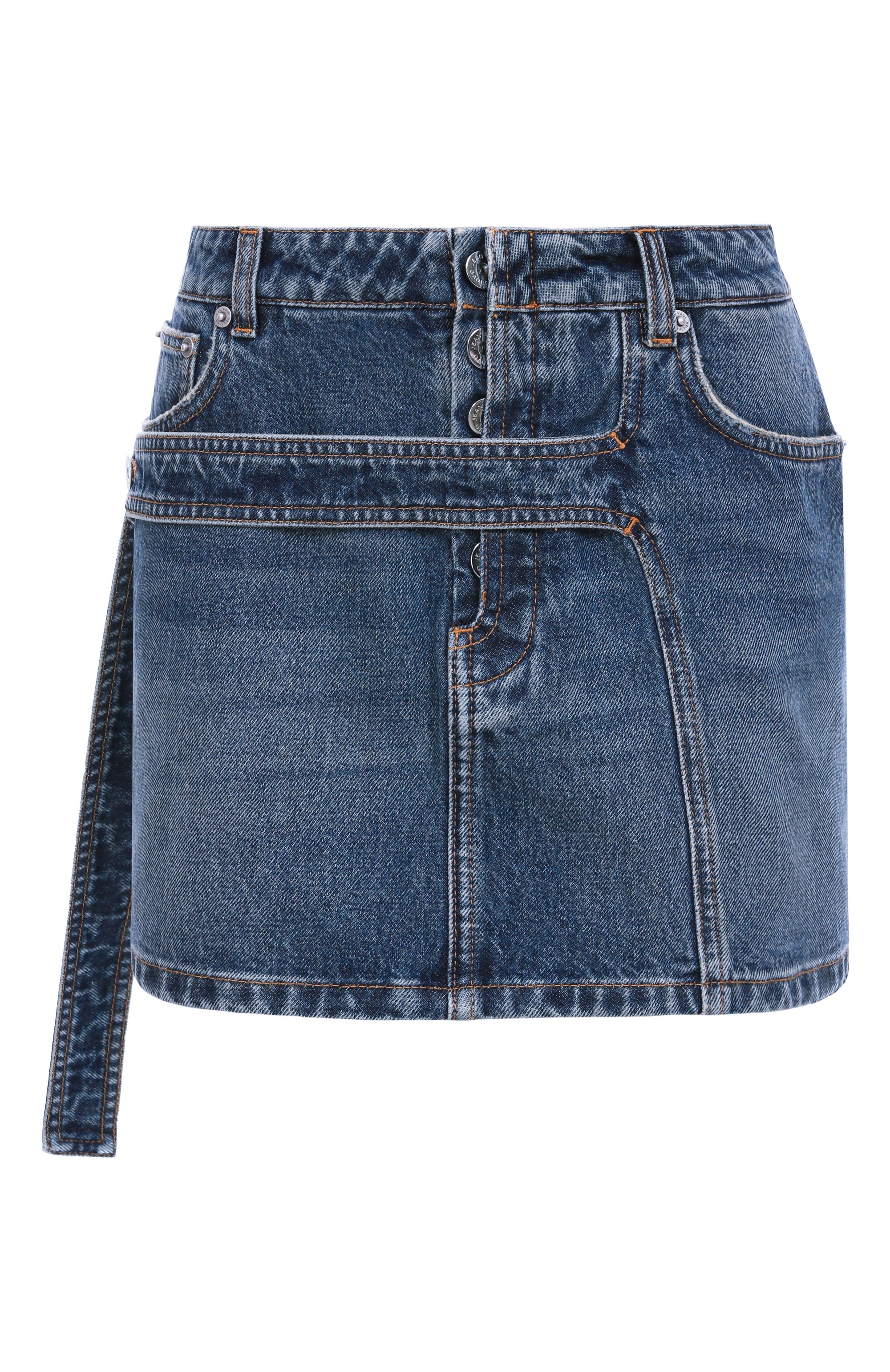 Джинсовая юбка JEAN PAUL GAULTIER, арт. 25/03-W-SK012/D024, фото 1