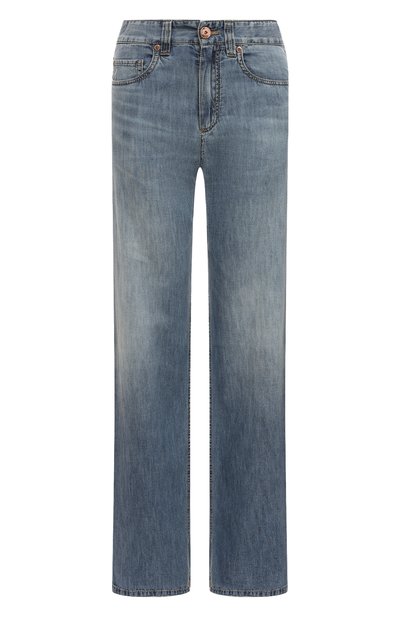 Джинсы BRUNELLO CUCINELLI синего цвета по цене 111500 руб., арт. MH192B1294, фото 1 Джинсы BRUNELLO CUCINELLI, арт. MH192B1294, фото 1