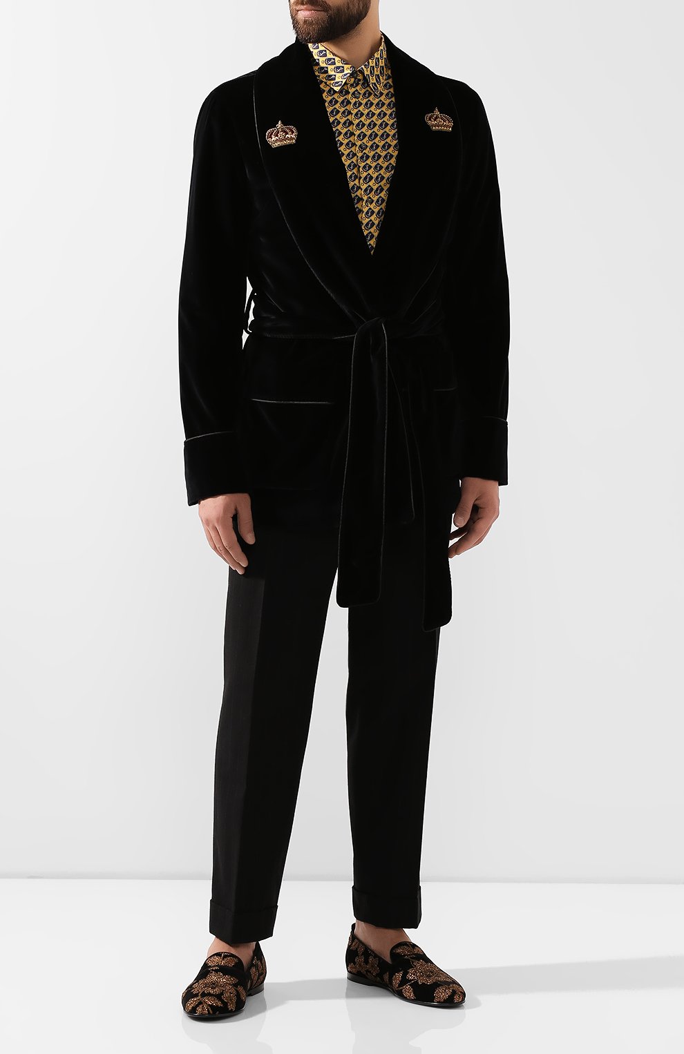 Хлопковый пиджак DOLCE & GABBANA, арт. G001JZ/FUWBN, фото 2