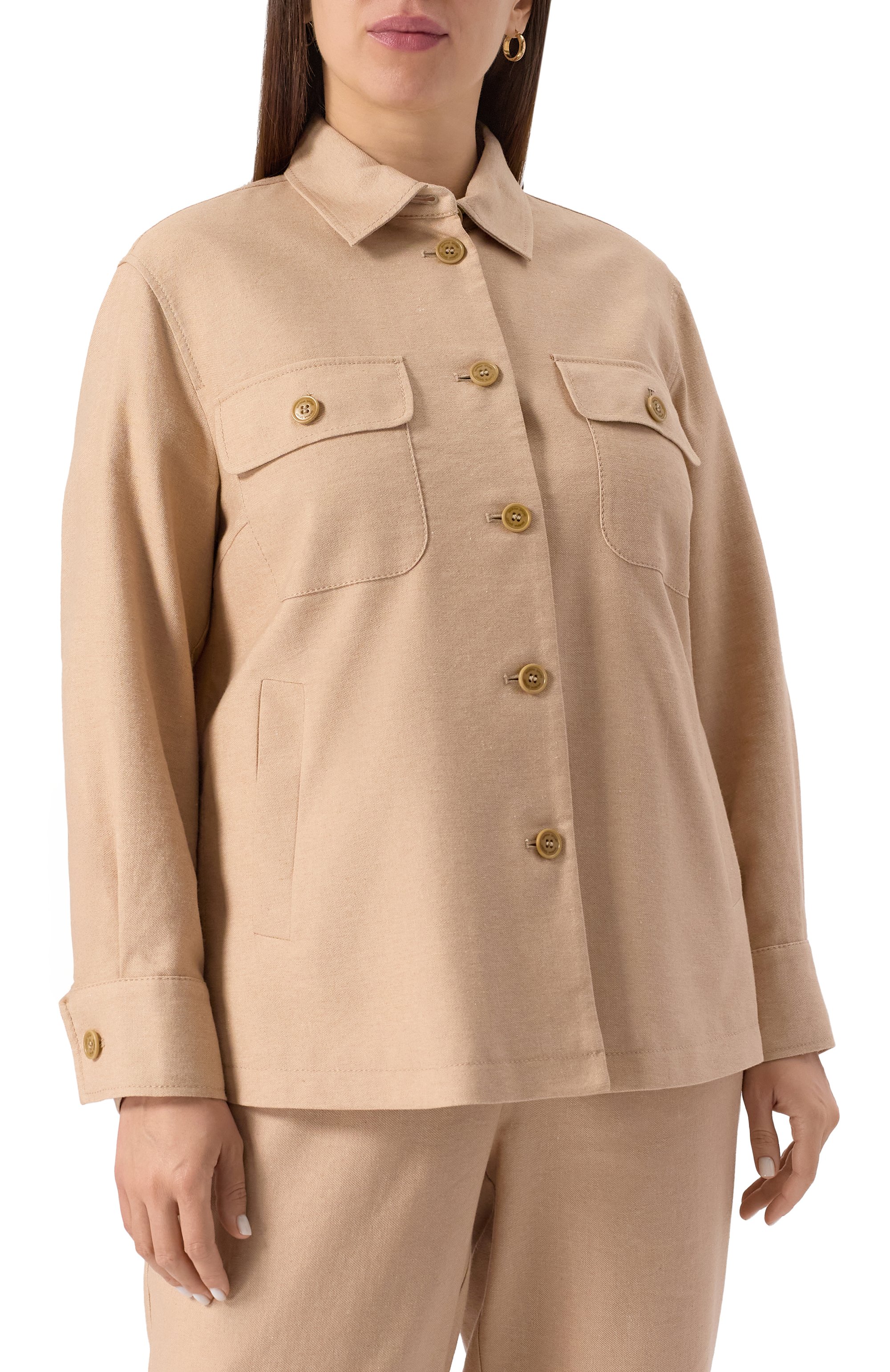 Рубашка из хлопка и льна MARINA SPORT, арт. ASSUNTA, фото 3