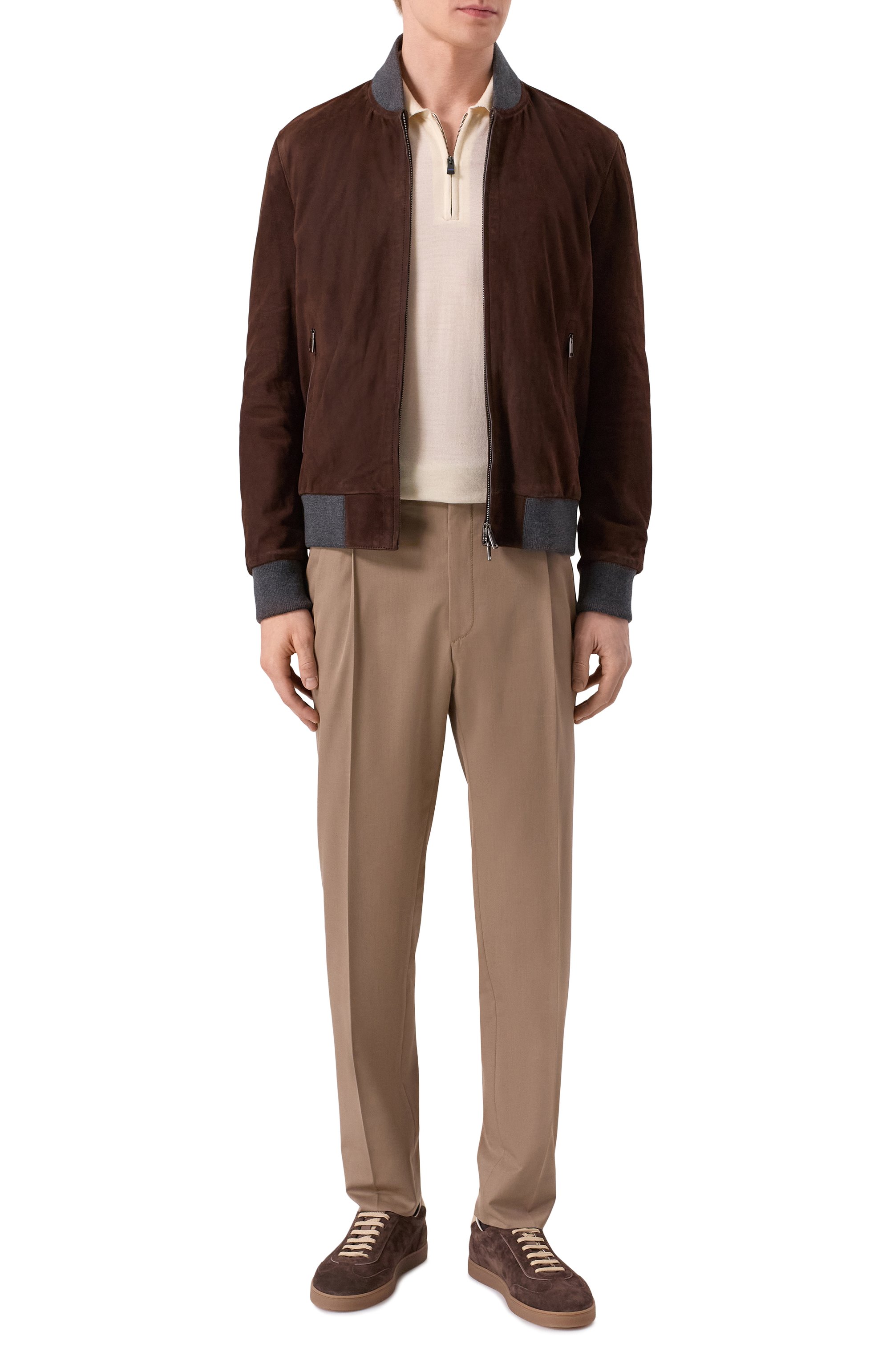 Брюки из шерсти и хлопка CORNELIANI, арт. 274L21/2714201, фото 2