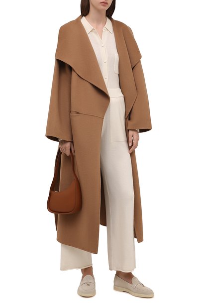 Кашемировые брюки NOT SHY кремового цвета по цене 43950 руб., арт. 3902551C, фото 2 Кашемировые брюки NOT SHY, арт. 3902551C, фото 2