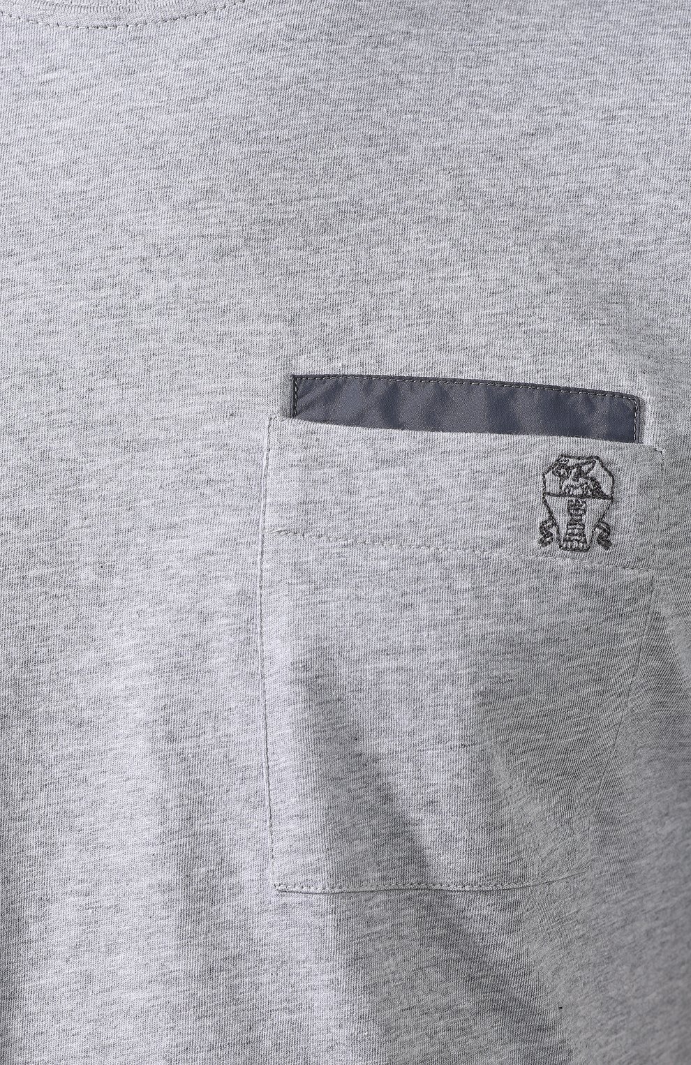 Хлопковая футболка BRUNELLO CUCINELLI, арт. M0T611377G, фото 5