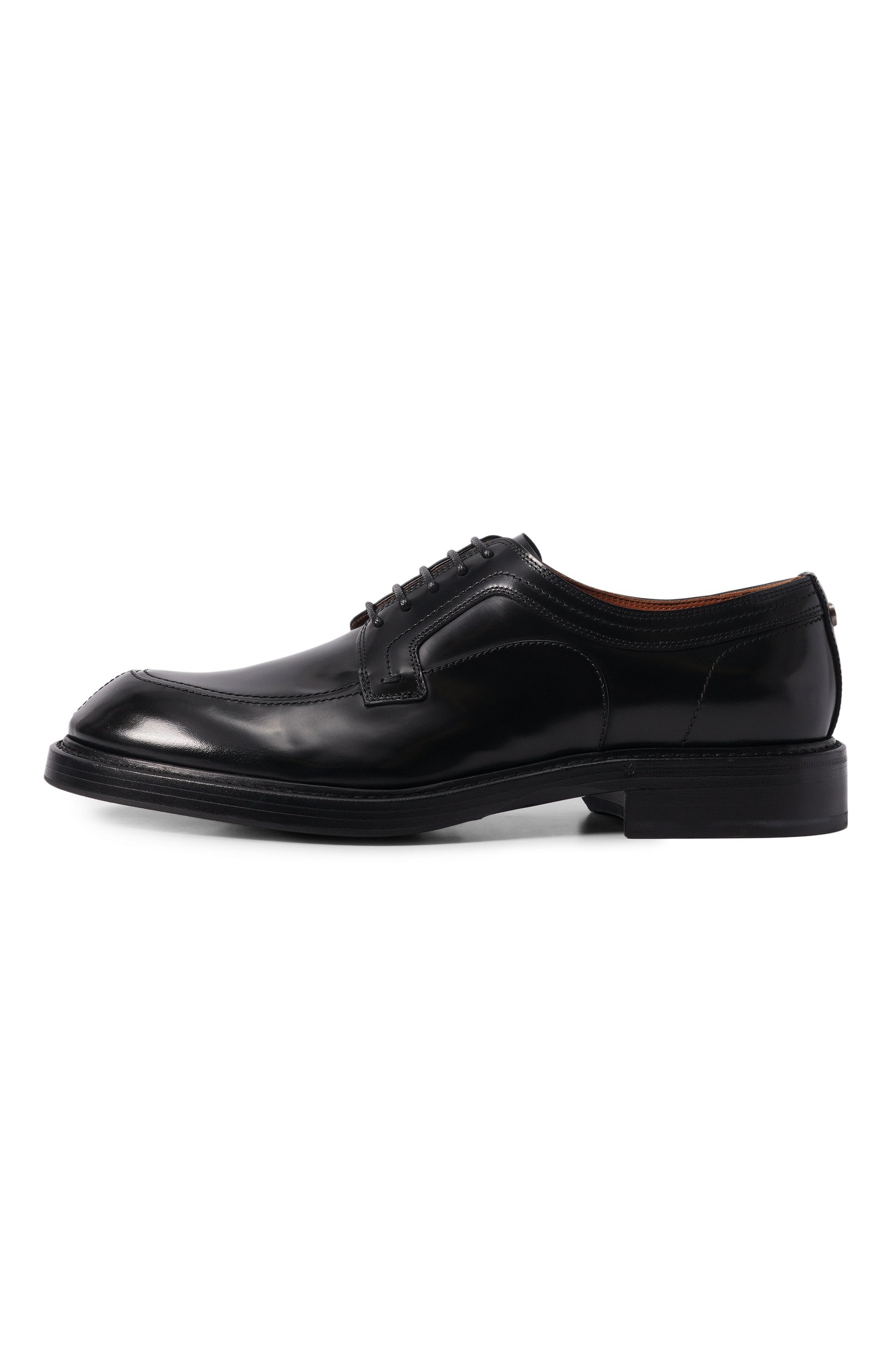 Кожаные дерби gonzaga DOLCE & GABBANA черного цвета по цене 134000 руб., арт. A10923/A0881, фото 3 Кожаные дерби gonzaga DOLCE & GABBANA, арт. A10923/A0881, фото 3