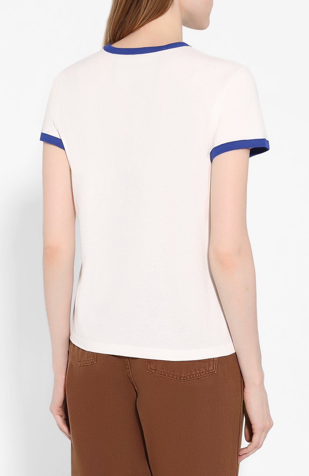 Хлопковая футболка MARC JACOBS (THE) синего цвета по цене 9560 руб., арт. M4008410, фото 4 Хлопковая футболка MARC JACOBS (THE), арт. M4008410, фото 4