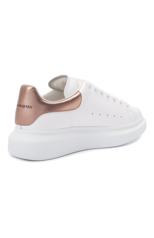 Кожаные кеды Oversized Alexander McQueen 553770/WHFBU Белый  553770/WHFBU Фото 4