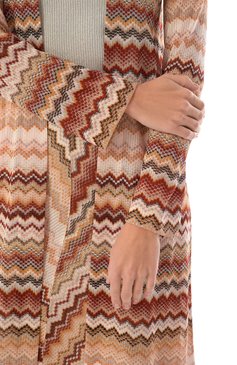 Женский кардиган из вискозы MISSONI разноцветного цвета, арт. DS25SM0K/BR00ZV | Фото 5 (Материал внешний: Вискоза; Материал сплава: Проставлено; Драгоценные камни: Проставлено; Рукава: Длинные; Длина (для топов): Удлиненные; Кросс-КТ: костюм; Женское Кросс-КТ: кардиган-трикотаж; Стили: Кэжуэл)