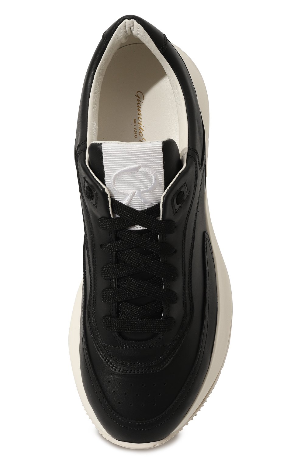 Кожаные кроссовки GIANVITO ROSSI, арт. S25397.M1WHT.CLNNER0, фото 6