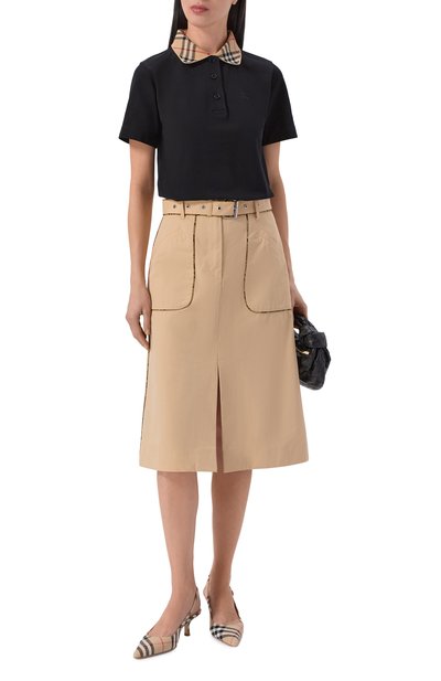 Хлопковое поло BURBERRY, арт. 8119392, фото 2