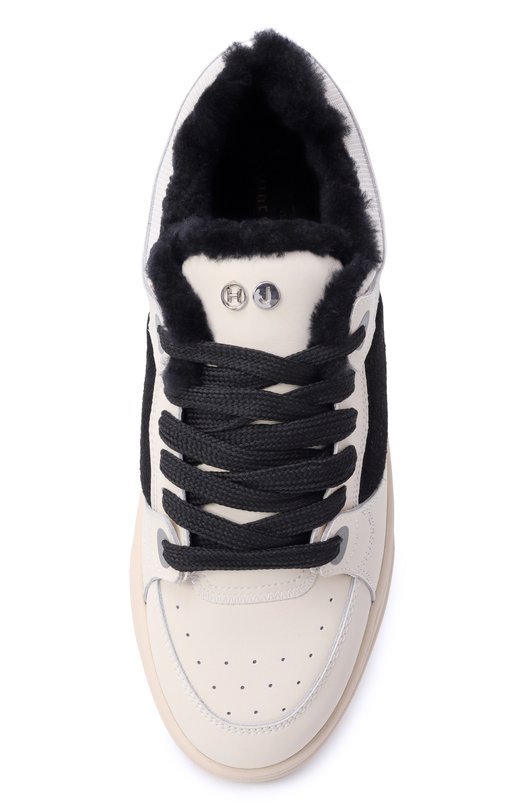 Кожаные кеды Osborn Hide and Jack N0SBLMBLKWHT-MTB Кремовый  N0SBLMBLKWHT-MTB Фото 6