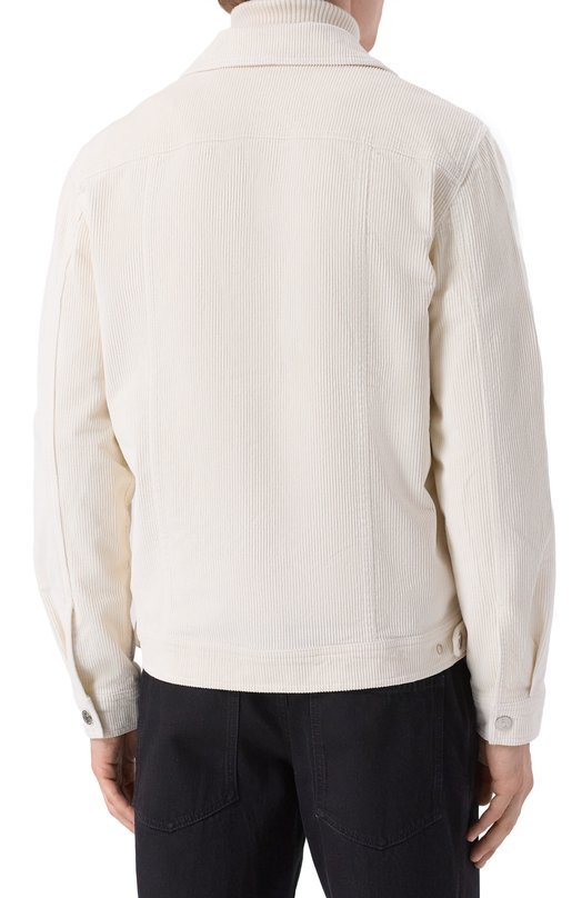 Вельветовая куртка-рубашка Stefano Ricci MFJ5300210/RT15PT Кремовый  MFJ5300210/RT15PT Фото 4