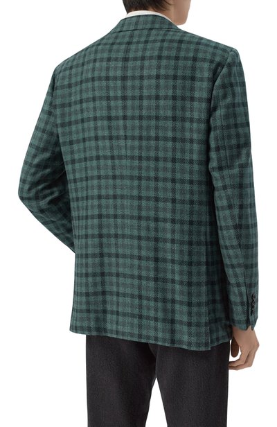 Пиджак из кашемира и хлопка KITON зеленого цвета по цене 838000 руб., арт. UG81K0189I, фото 5 Пиджак из кашемира и хлопка KITON, арт. UG81K0189I, фото 5