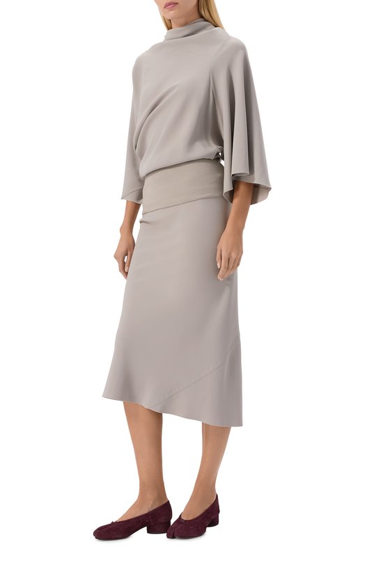 Замшевые туфли Tabi New Maison Margiela S58WZ0128/P8572 Бордовый  S58WZ0128/P8572 Фото 3