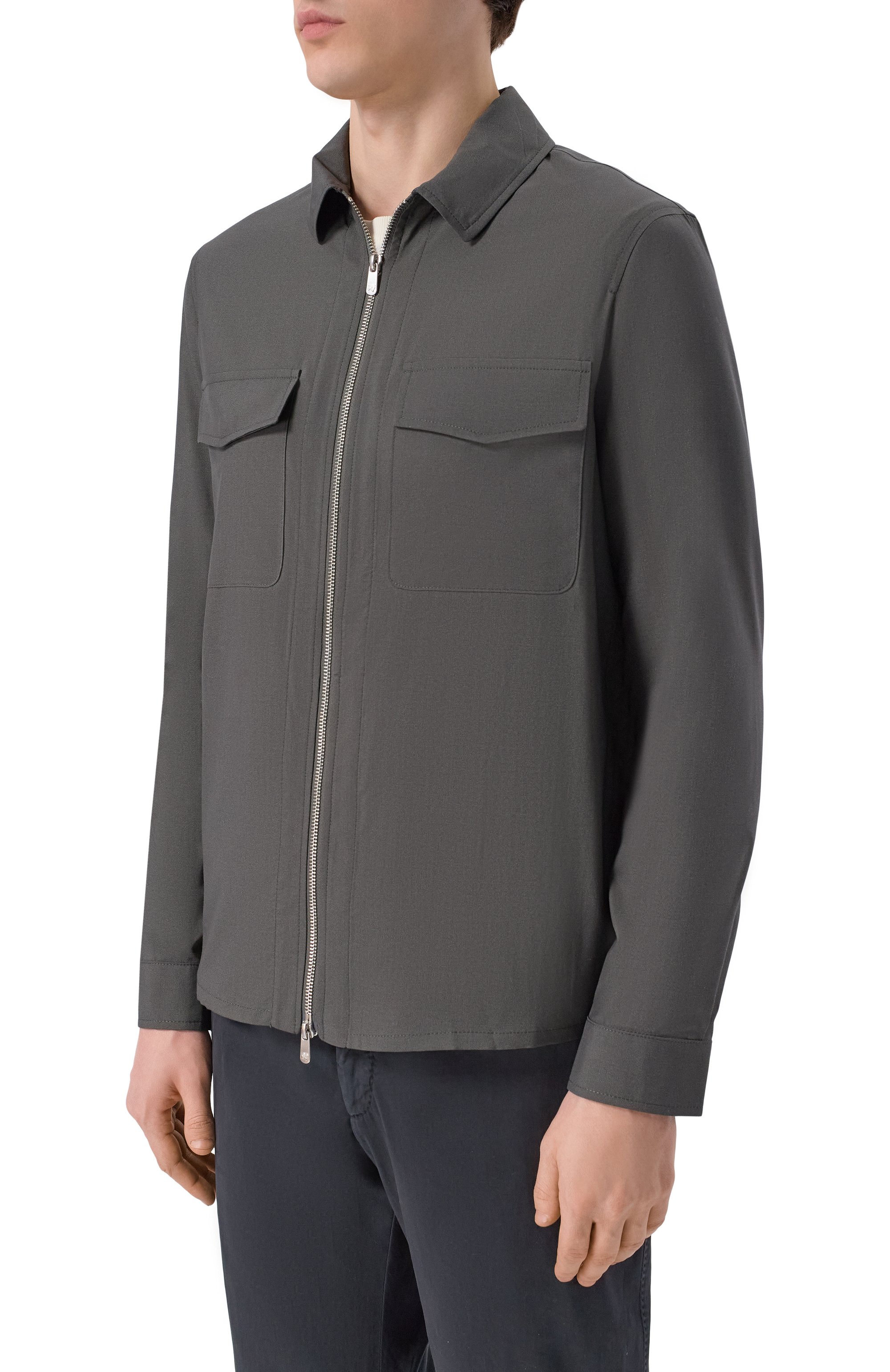 Куртка-рубашка из шерсти и шелка MARCO PESCAROLO, арт. URUS/5314, фото 3