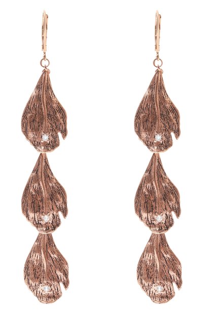 Женские серьги лепестки пиона MIDGARD PARIS, арт. 5781w