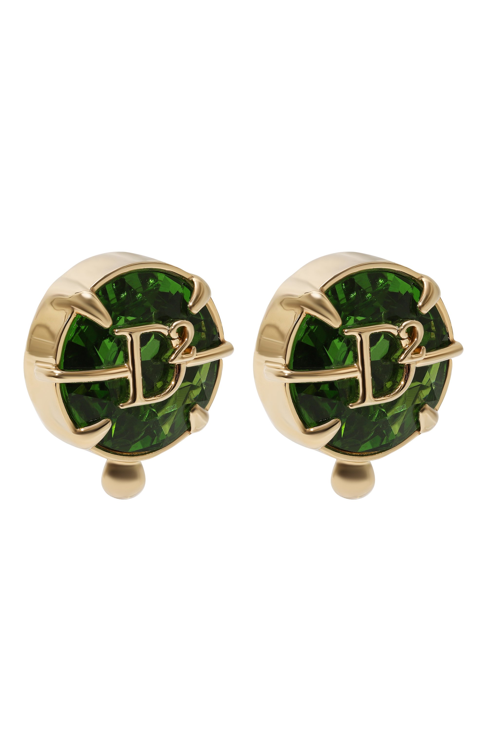 Клипсы DSQUARED2 зеленого цвета по цене 33050 руб., арт. ERW0204 59400001, фото 3 Клипсы DSQUARED2, арт. ERW0204 59400001, фото 3