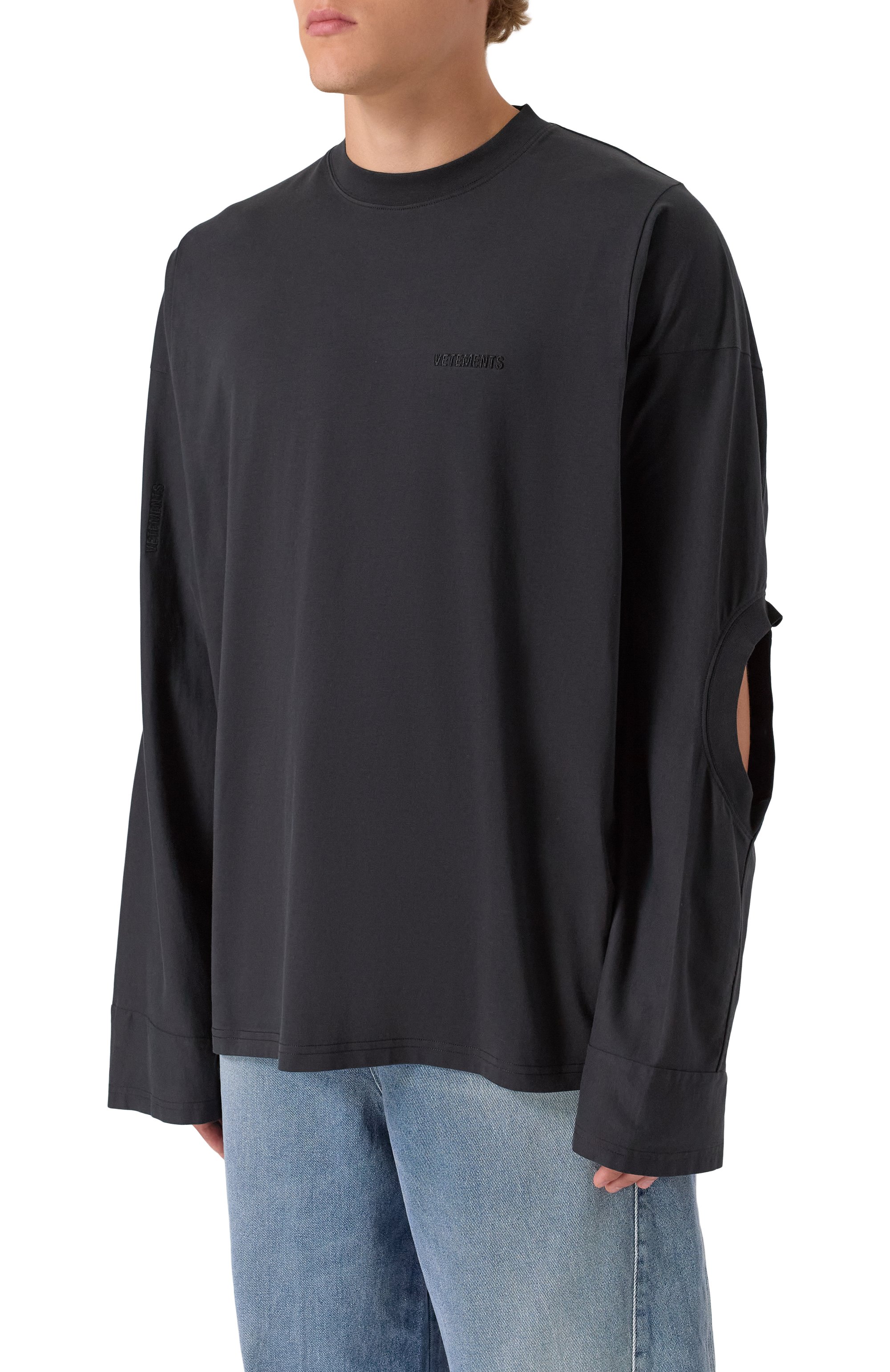 Хлопковый лонгслив VETEMENTS, арт. UH76LS580B, фото 3