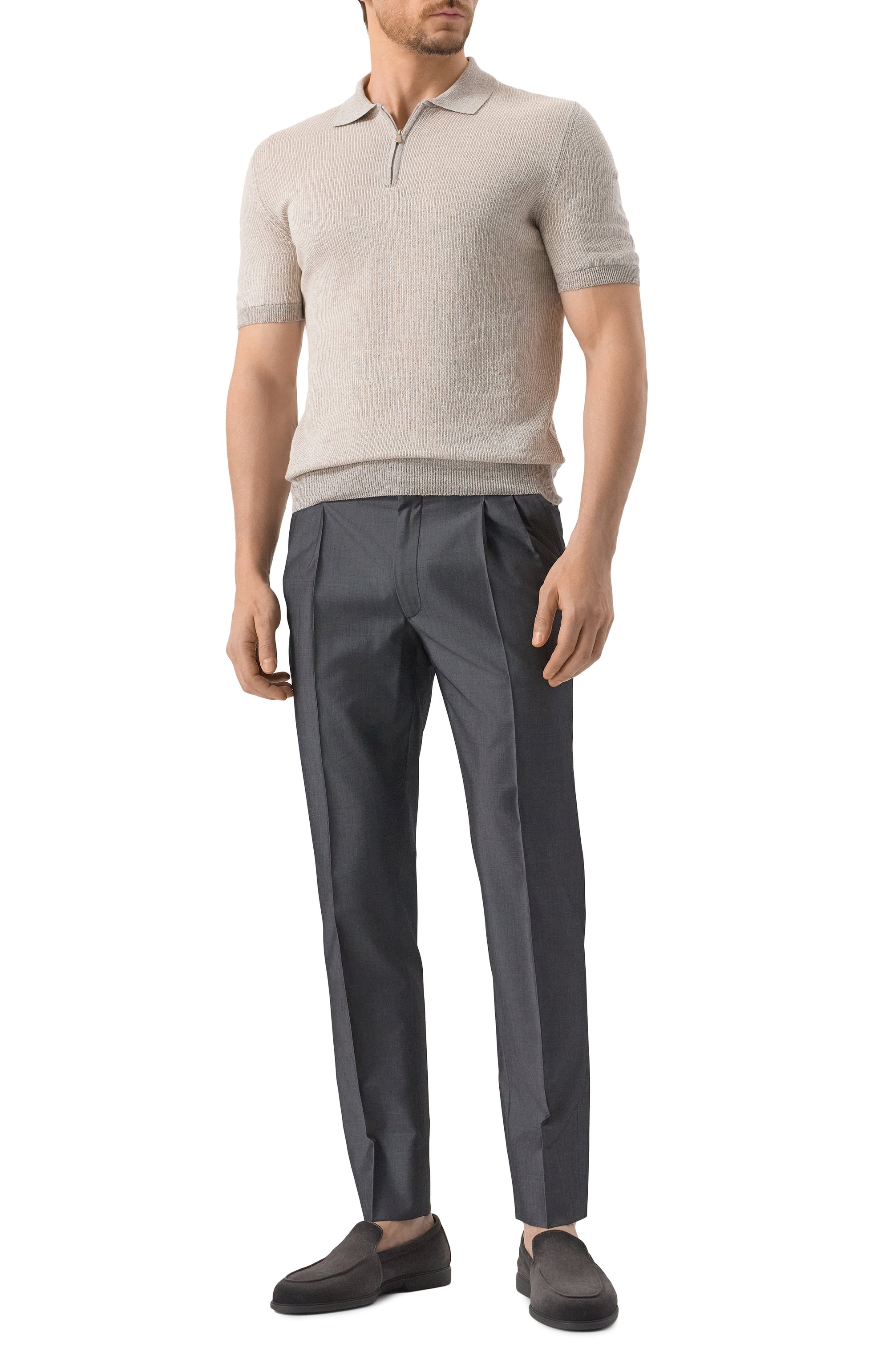 Поло изо льна и хлопка GRAN SASSO, арт. 57172/18647, фото 2