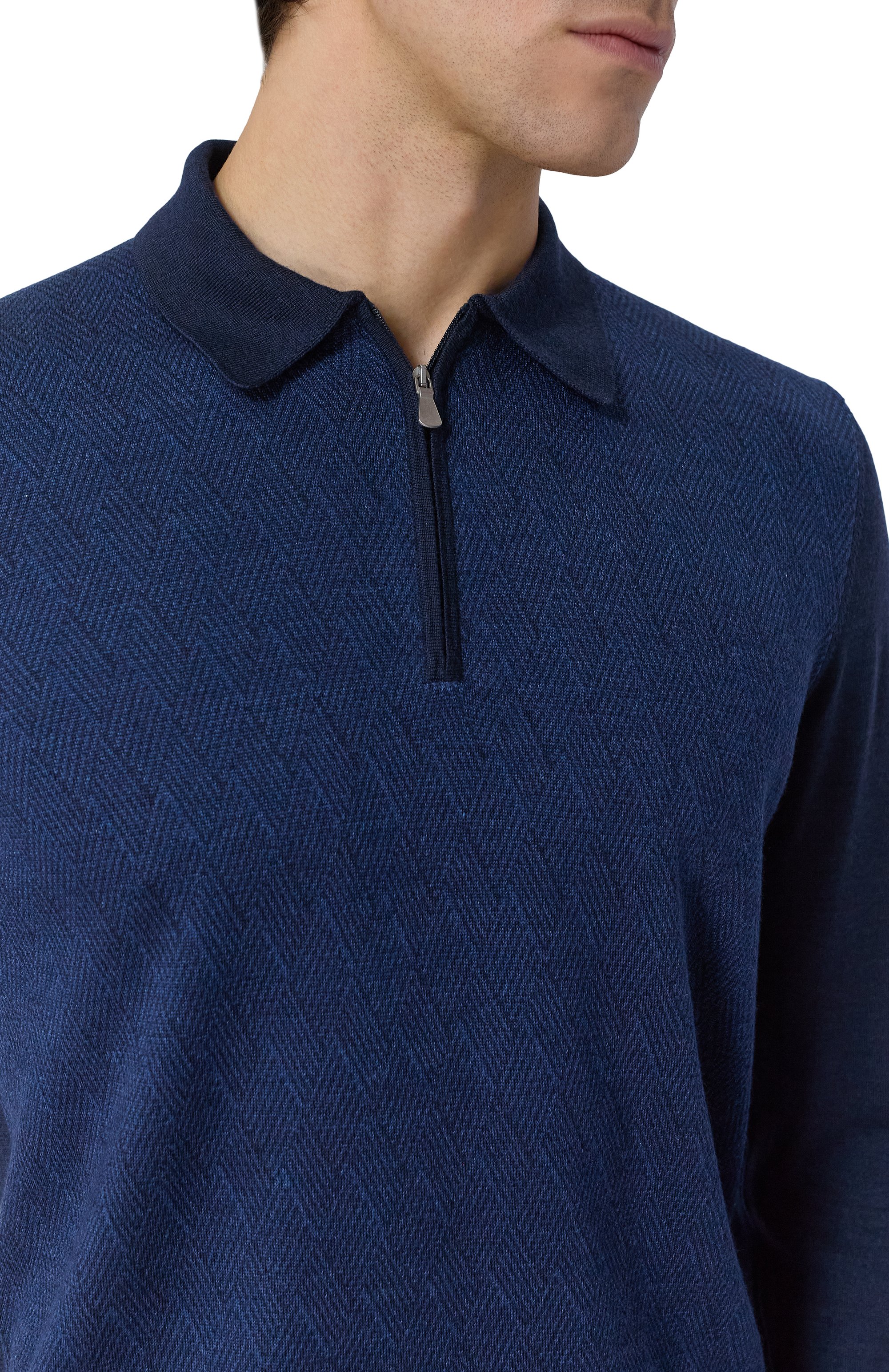 Поло из шерсти и шелка GRAN SASSO, арт. 57137/13126, фото 5