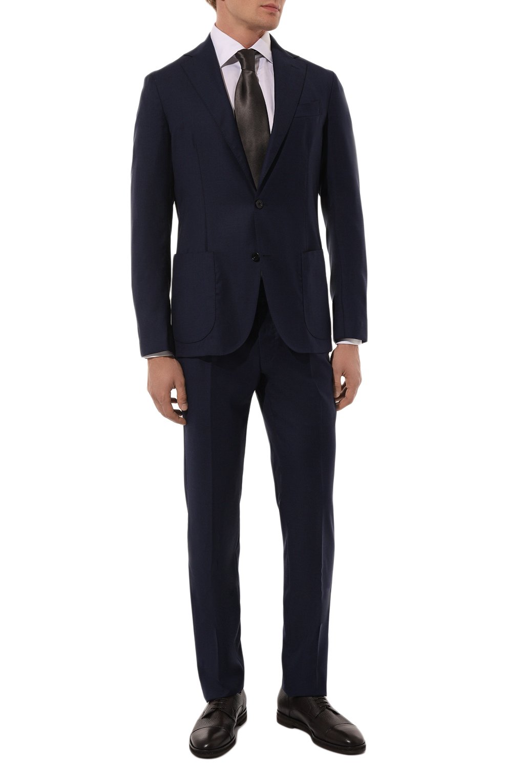 Кожаные дерби BARRETT темно-коричневого цвета по цене 69950 руб., арт. 221U017.9, фото 2 Кожаные дерби BARRETT, арт. 221U017.9, фото 2