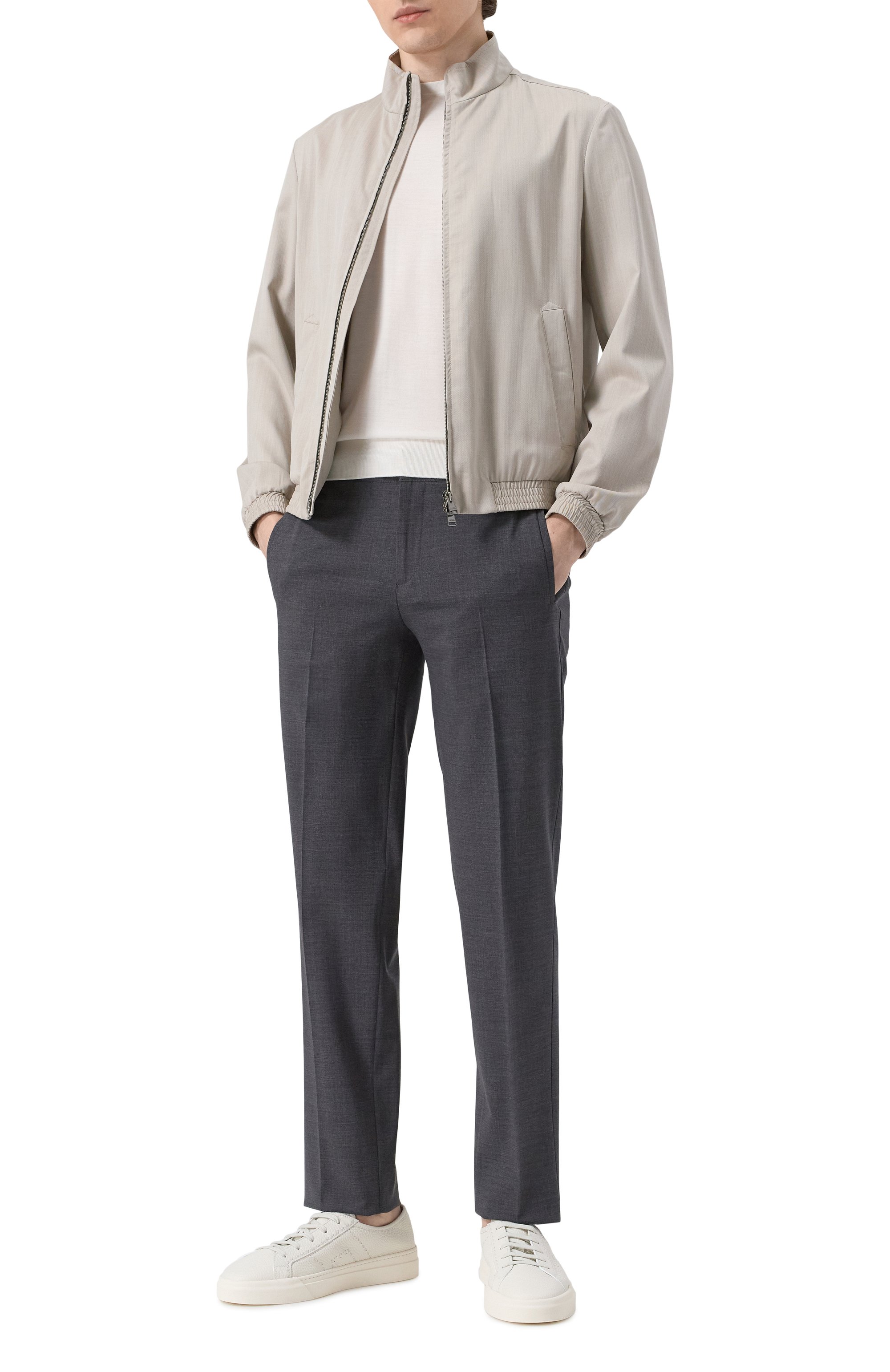 Кожаные кеды gloria SANTONI, арт. MBGG22063PNNTMIA, фото 2