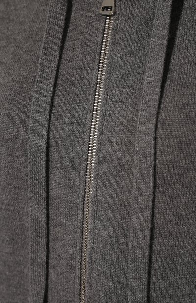 Кардиган из шерсти и кашемира MONCLER серого цвета по цене 85750 руб., арт. H1-093-9B000-19-M1550, фото 5 Кардиган из шерсти и кашемира MONCLER, арт. H1-093-9B000-19-M1550, фото 5