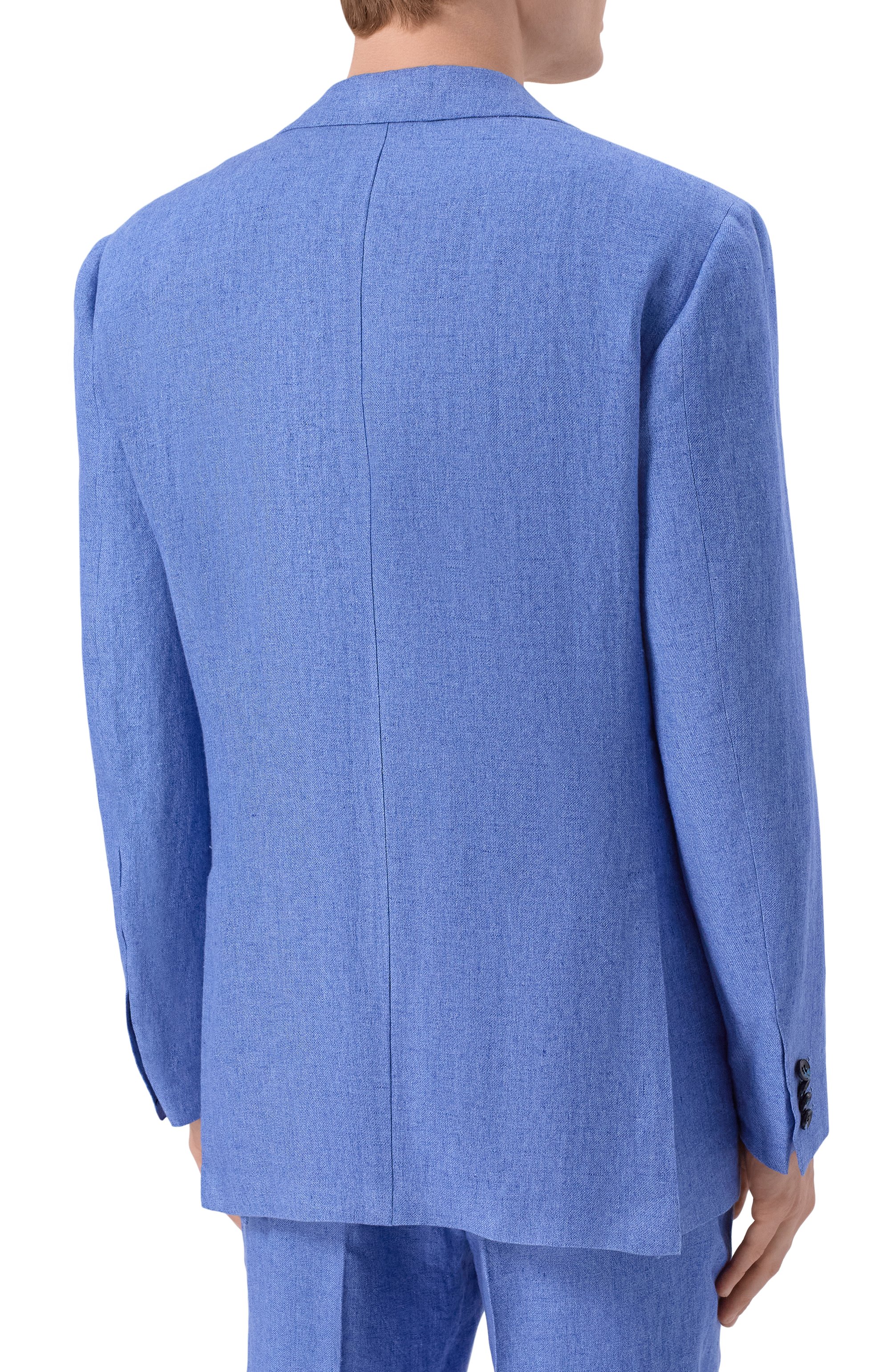 Льняной костюм KITON голубого цвета по цене 995000 руб., арт. UA81K0644G, фото 3 Льняной костюм KITON, арт. UA81K0644G, фото 3