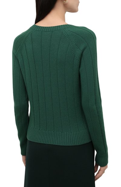 Кашемировый пуловер LORO PIANA темно-зеленого цвета по цене 198000 руб., арт. FAL7493, фото 4 Кашемировый пуловер LORO PIANA, арт. FAL7493, фото 4