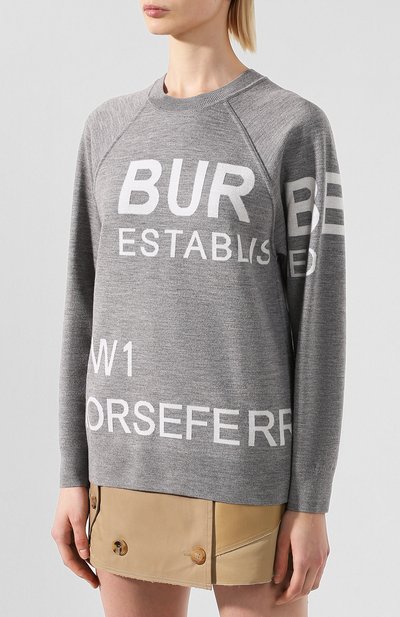 Шерстяной пуловер BURBERRY, арт. 8028718, фото 3