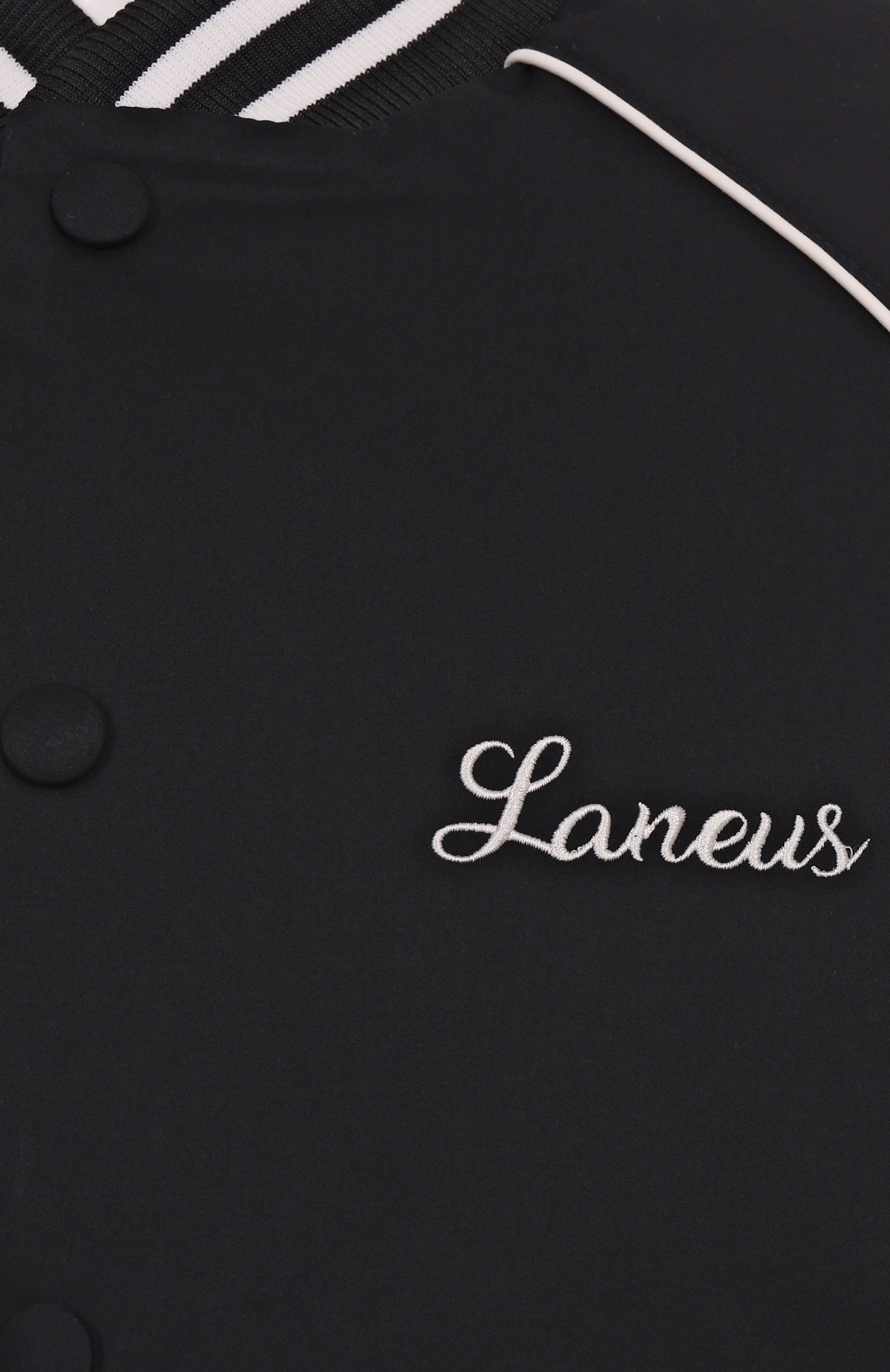 Хлопковый бомбер LANEUS черного цвета по цене 99500 руб., арт. S5LAMAB0009, фото 6 Хлопковый бомбер LANEUS, арт. S5LAMAB0009, фото 6