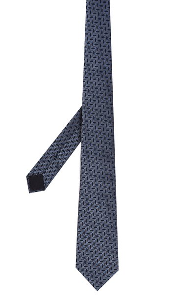 Шелковый галстук GIORGIO ARMANI синего цвета по цене 18900 руб., арт. 360054/4F922, фото 3 Шелковый галстук GIORGIO ARMANI, арт. 360054/4F922, фото 3