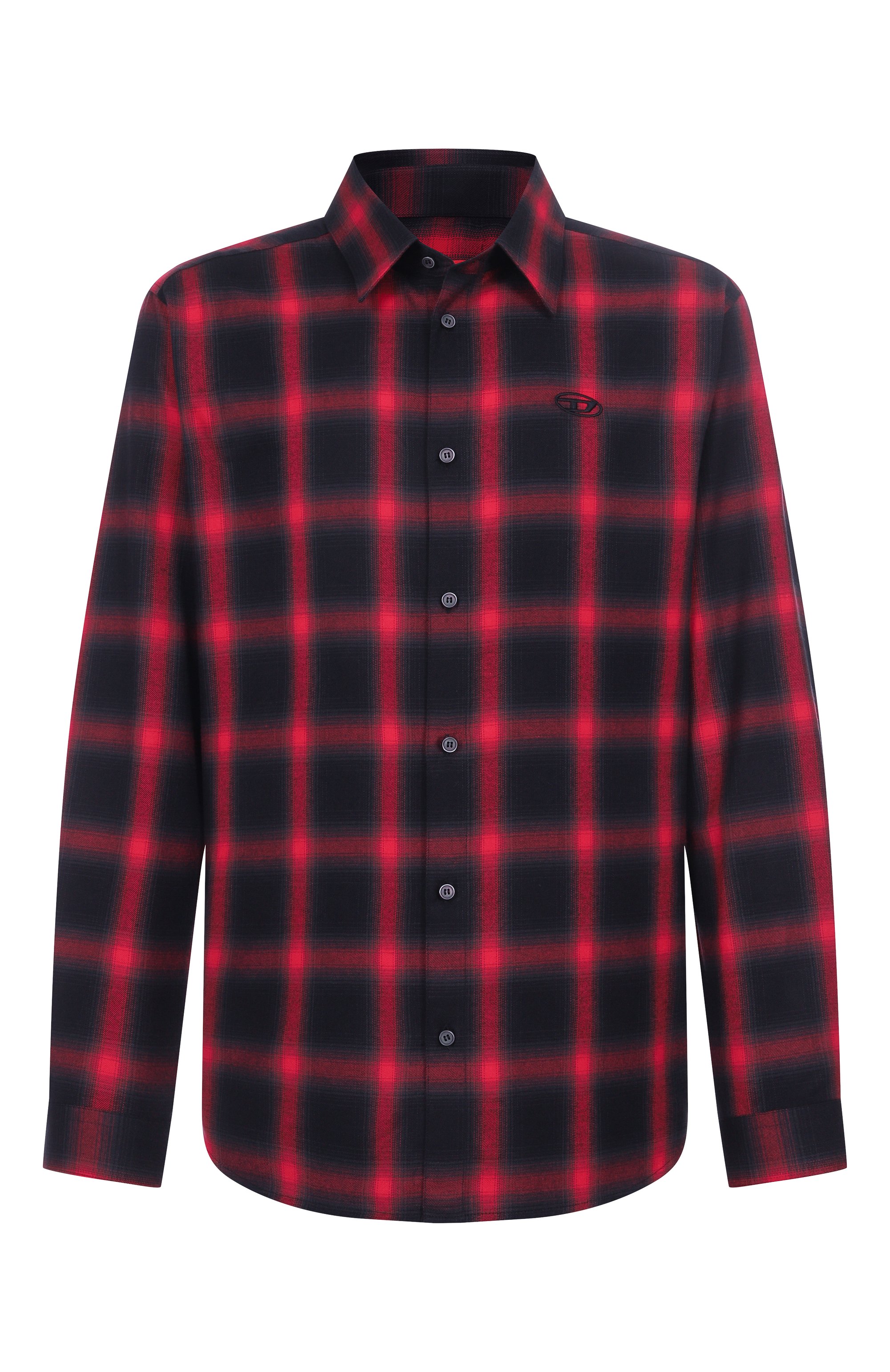 Рубашка из хлопка и вискозы DIESEL, арт. A18502/0HGBT, фото 1