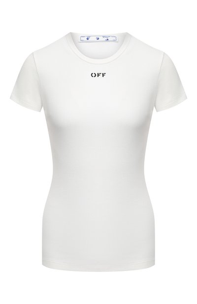 Женская хлопковая футболка OFF-WHITE, арт. 0WAA065R21JER001